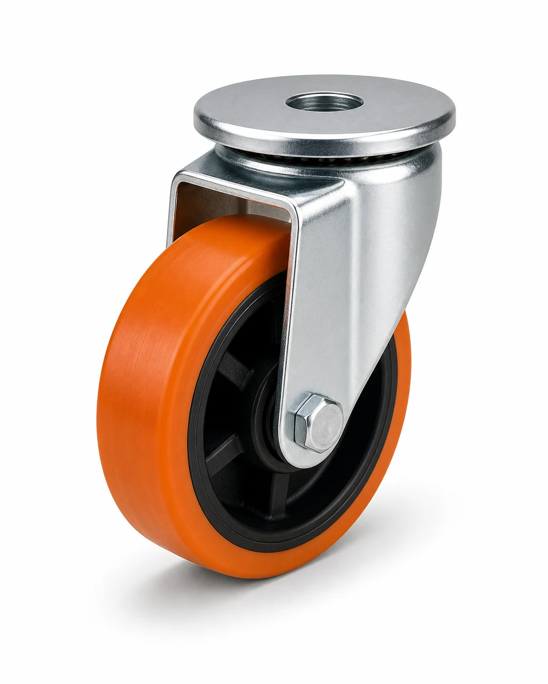 Furniture 5 Inch 100kg TPR Bolt Hole Swivel Caster for office furniture