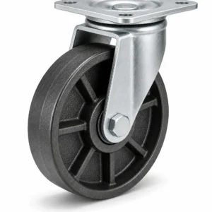 Heavy Duty 10 Inch 1000kg Cast Iron Bolt Hole Swivel Caster for material handling