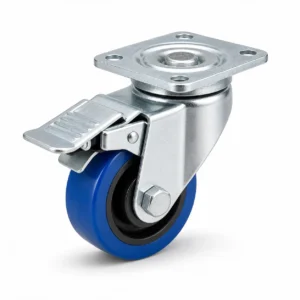 PU 2 Inch 120kg PU Top Plate Swivel Caster with Brake for carts