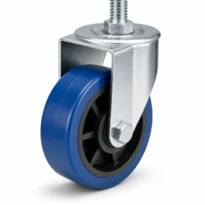 PU 3 Inch 180kg PU Threaded Stem Rigid Caster for warehouse racks