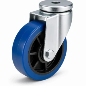 PU 5 Inch 350kg PU Bolt Hole Swivel Caster for carts