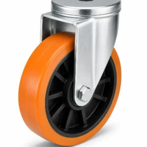 TPR 12 Inch 160kg TPR Bolt Hole Rigid Caster for light industrial