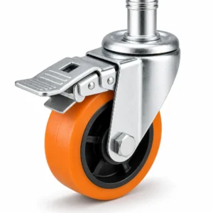 TPR 4 Inch 160kg TPR Grip Ring Stem Swivel Caster with Brake for furniture
